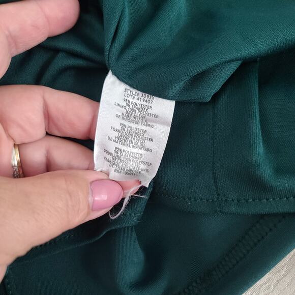 Aqua Off the shoulder Cascade gown Formal ladies green Sz 2 Wedding Party Event - Picture 7 of 9